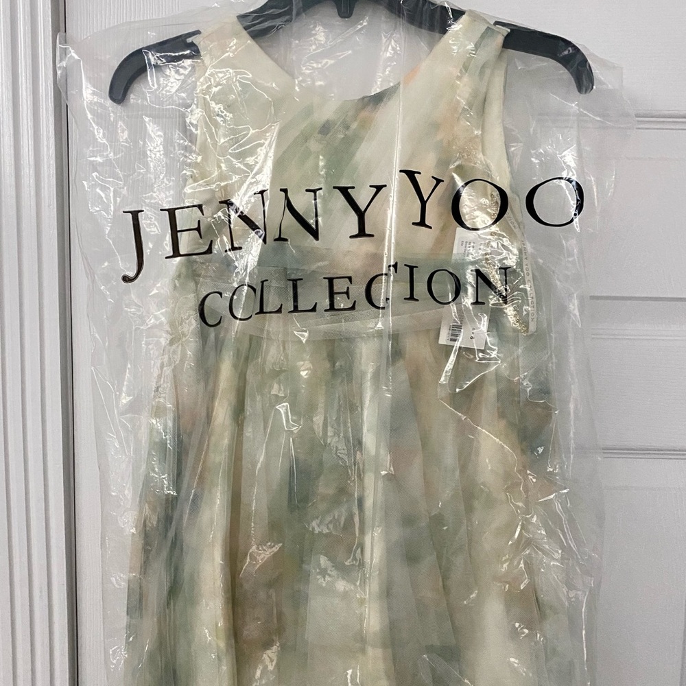 Jenny Yoo Etsy Print tulle Flower Girl dress